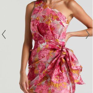 Pink floral Cocktail dress